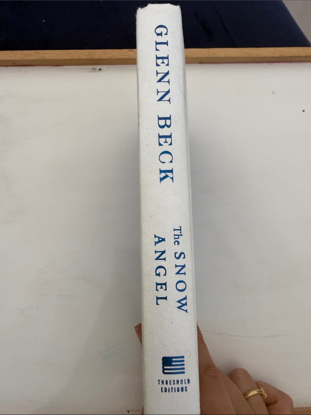 Glenn Beck "The Snow Angel" Hardcover Book - White with Blue Text